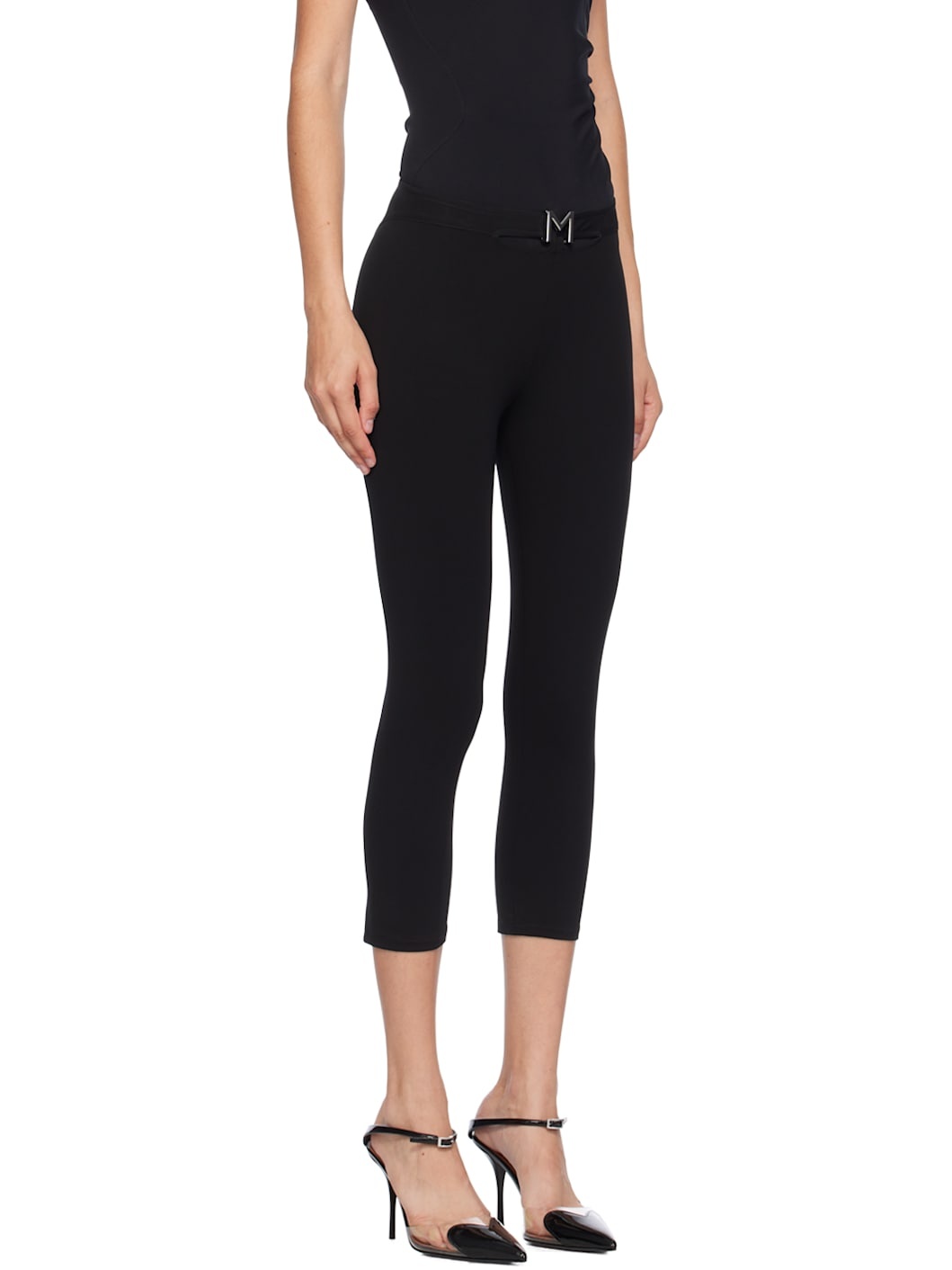 Black M Capri Trousers - 2