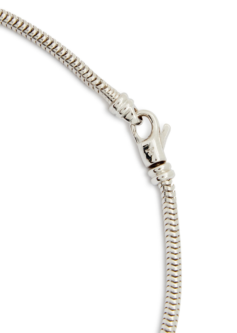 Sterling silver snake chain necklace - 4
