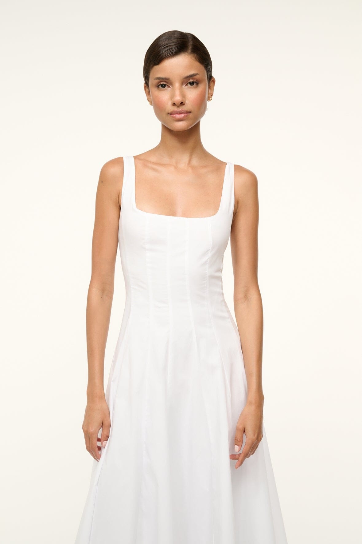 STAUD | WELLS DRESS WHITE - 5