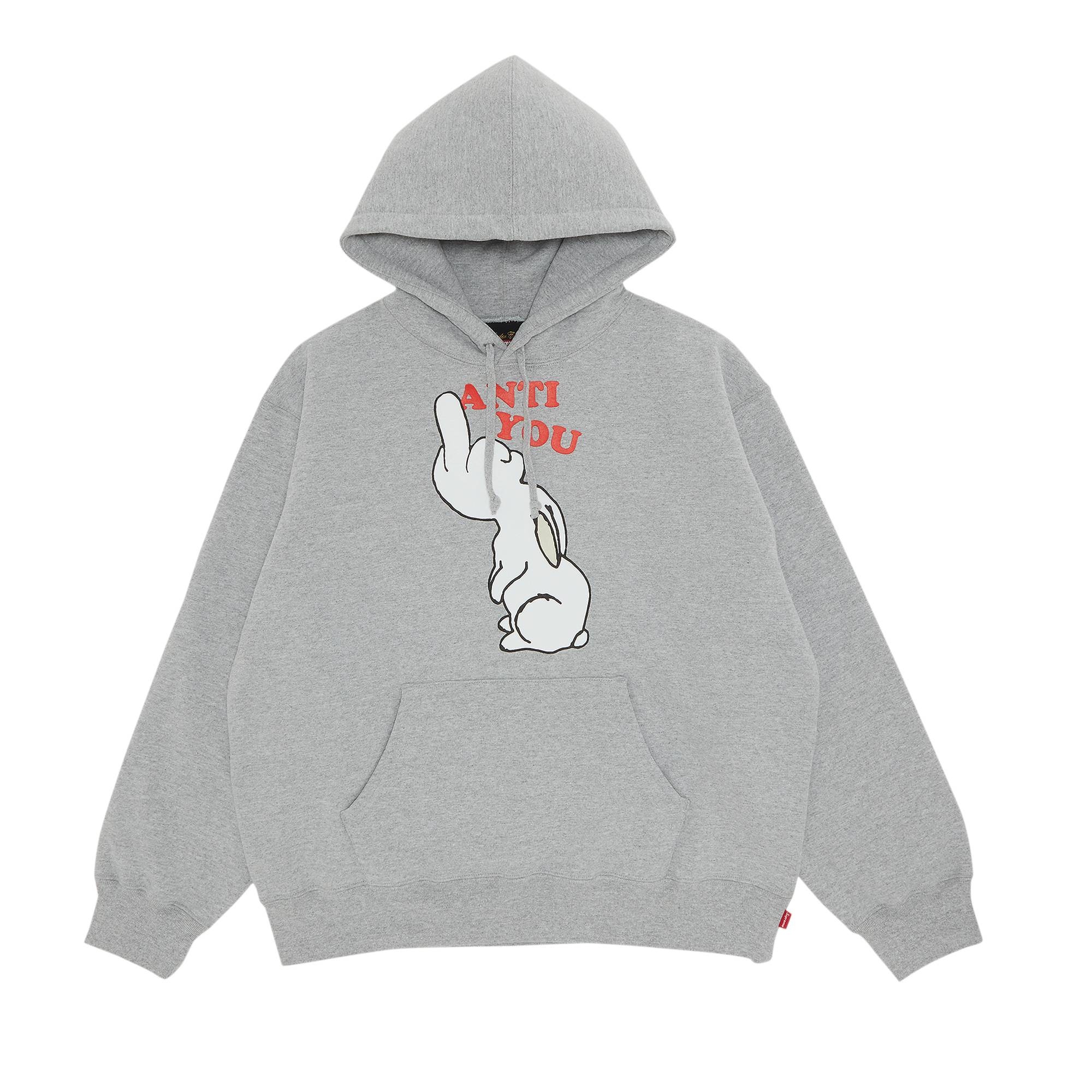 Supreme x UNDERCOVER Anti You Hooded Sweatshirt 'Heather Grey' - 1