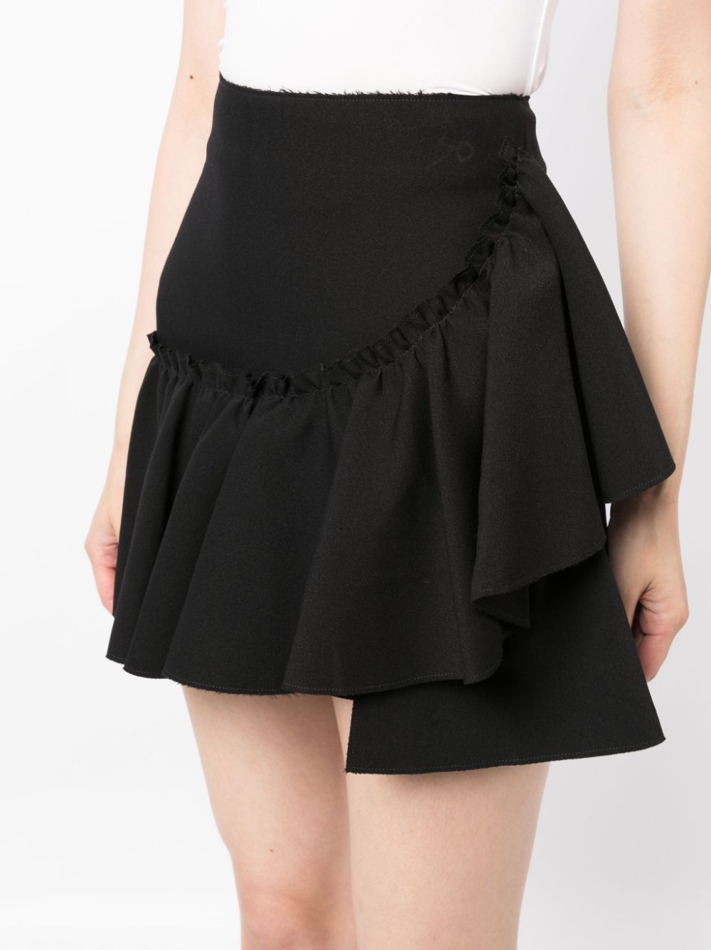 ruffle-detailing high-waist skirt - 5