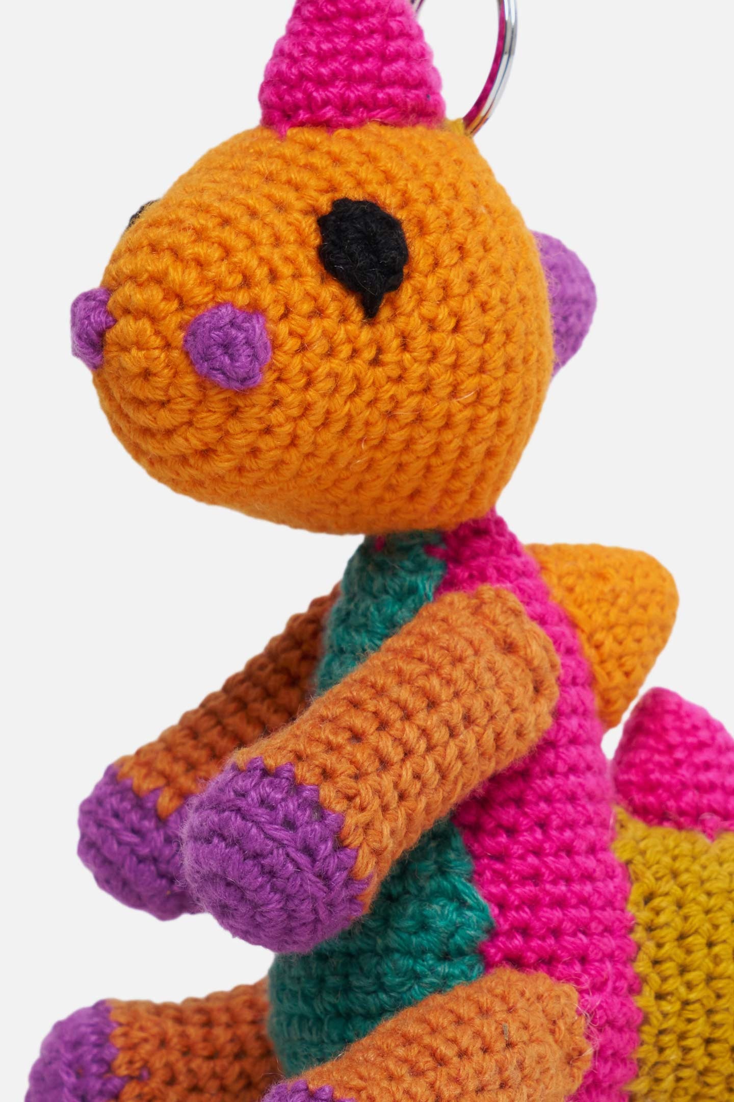 CROCHET DINOSAUR KEYCHAIN CHARM - 2