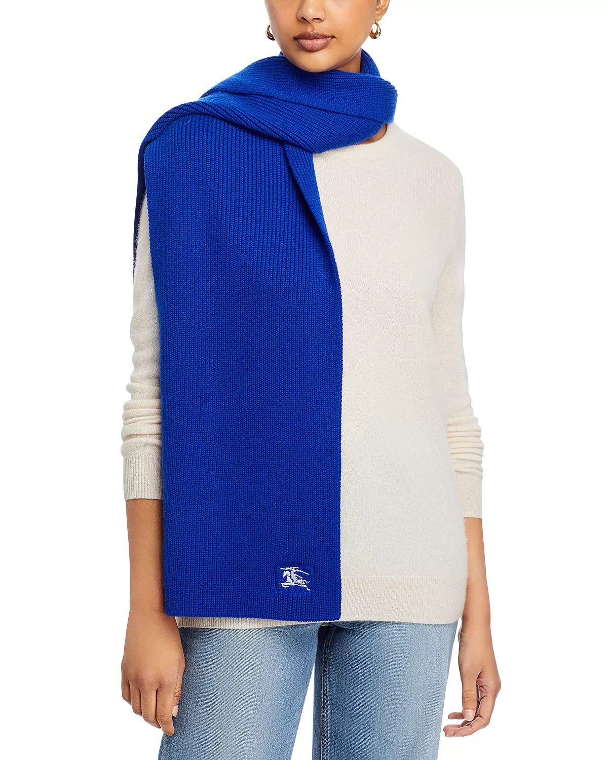 Ribbed Cotton Scarf - 1