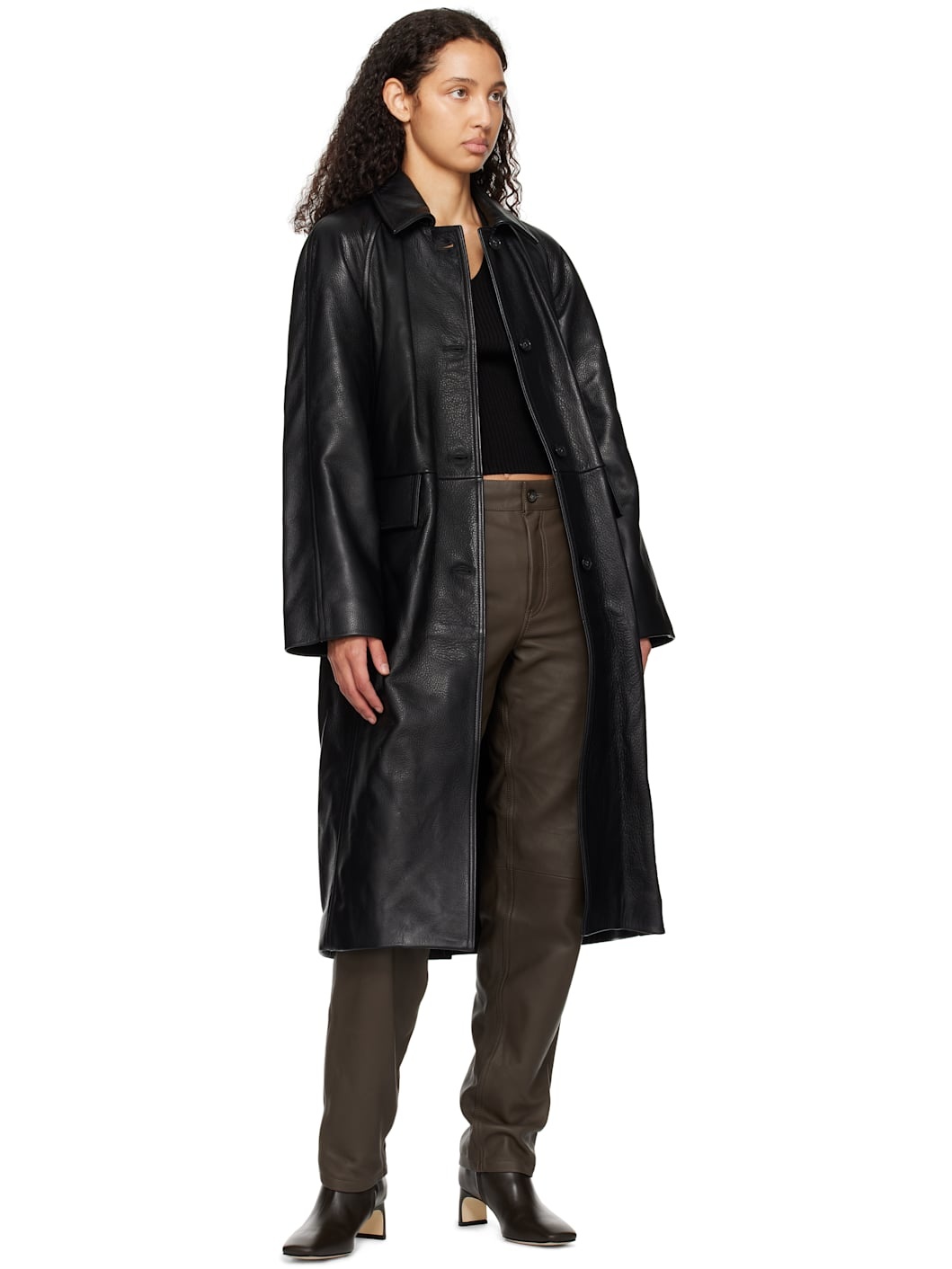 【関税込み】Aeyde ブラウン Tabitha アンクルブーツ AEYDE Tabitha leather ankle boots | NET-A-PORTER