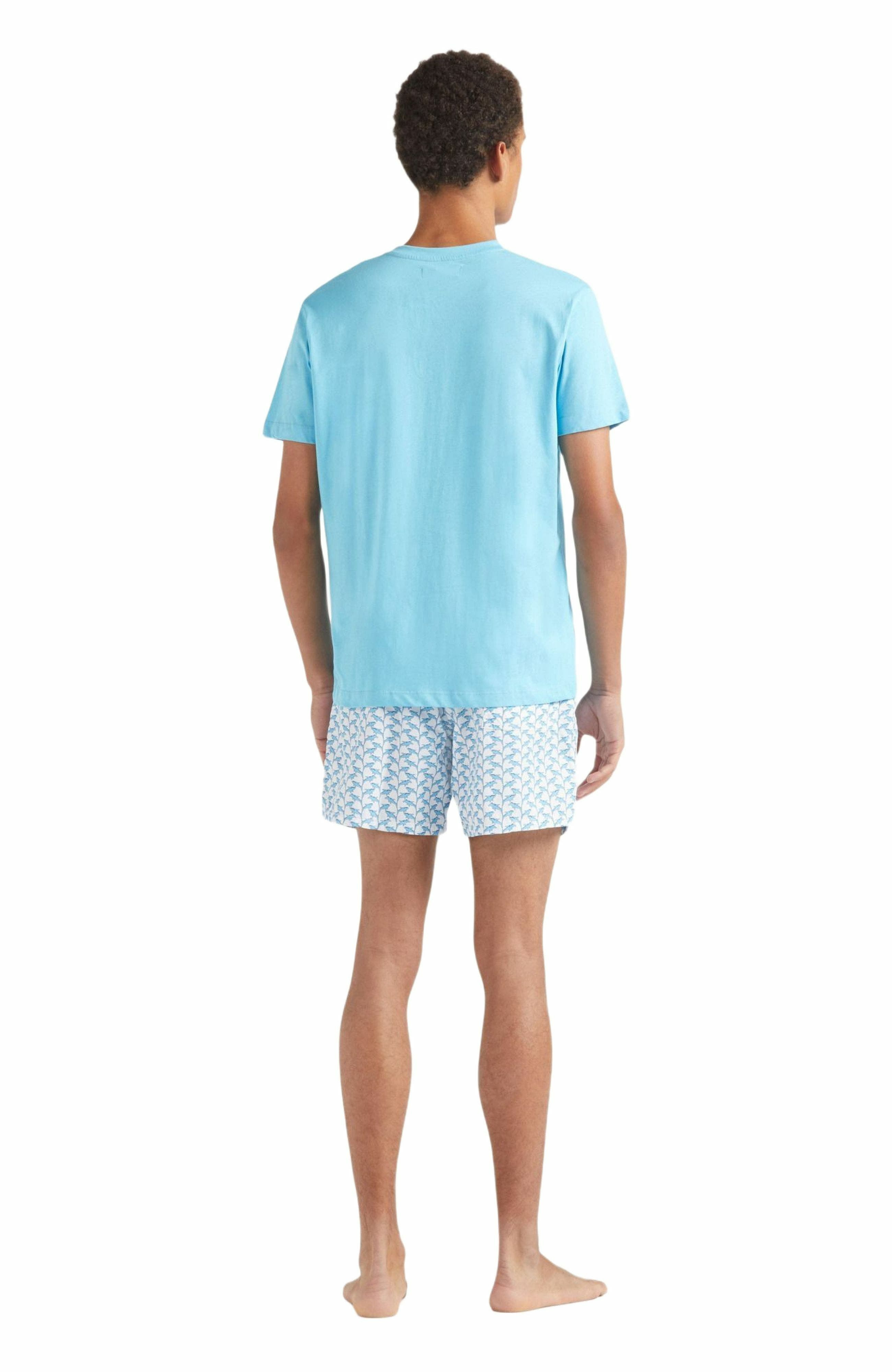 Vilebrequin Men's Gummy Logo Cotton T-Shirt in Topaze Bleue at Nordstrom - 8