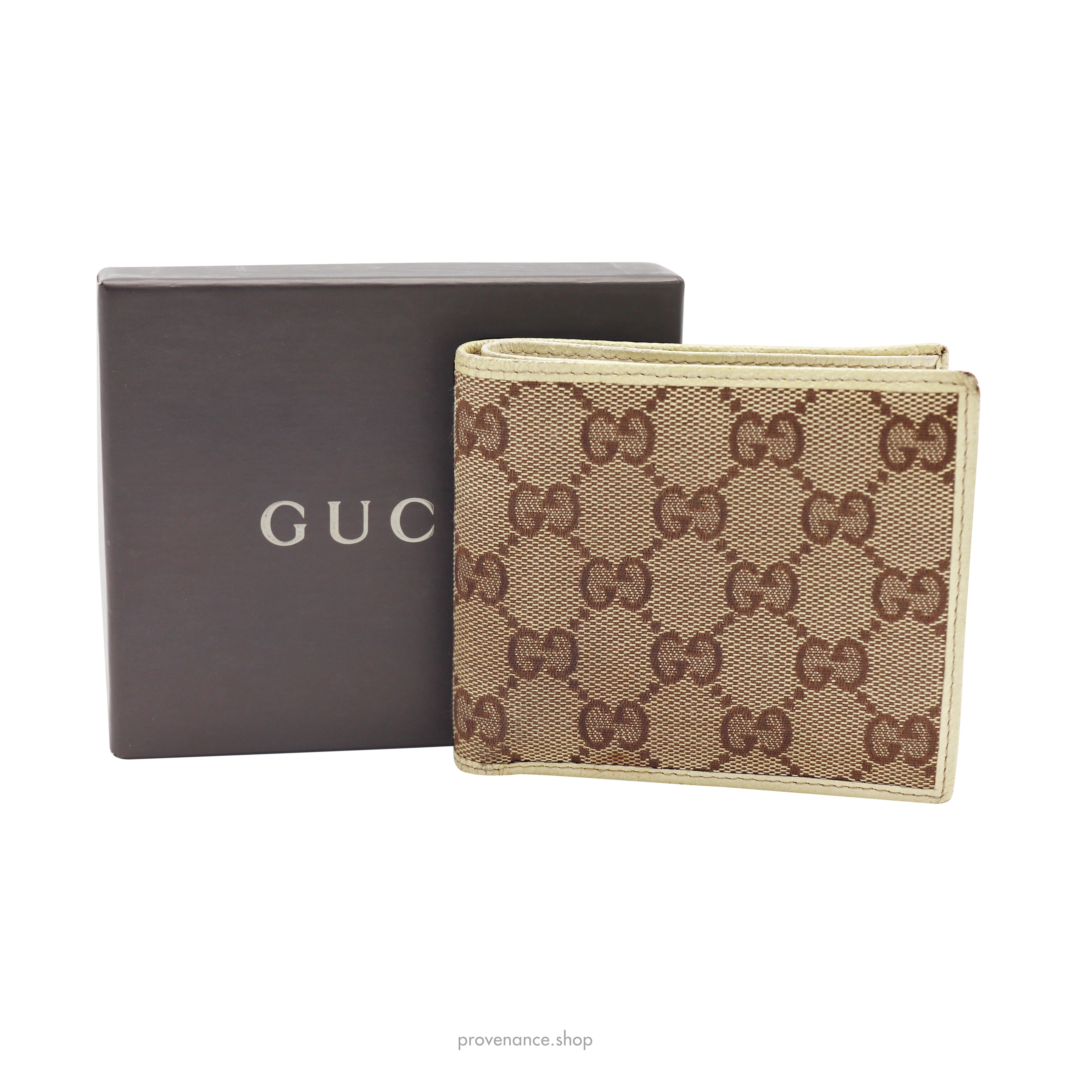 Gucci GG Canvas Bifold Wallet - Brown - 1