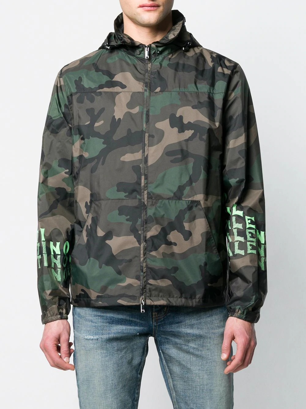 camouflage logo print jacket - 3