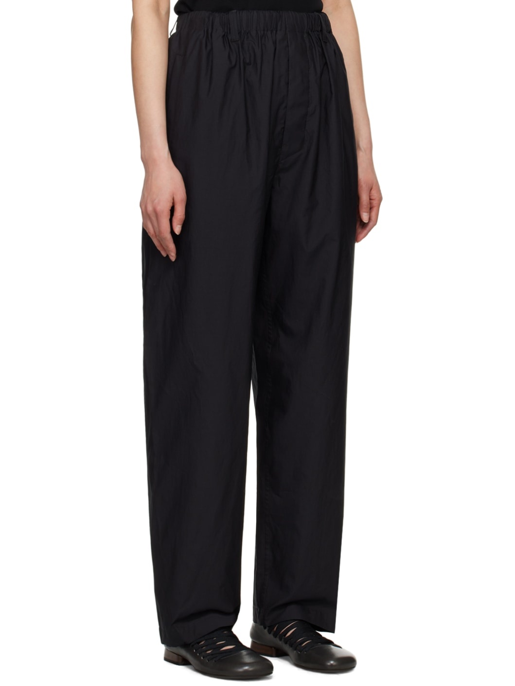 Black Relaxed Trousers - 2