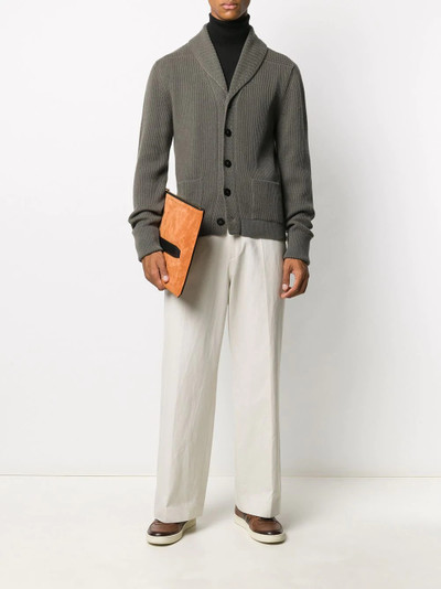 TOM FORD shawl-laped cashmere cardigan outlook