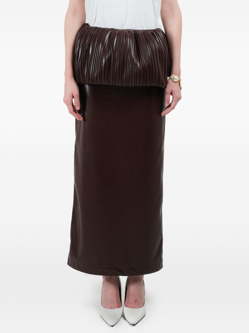 pleated balloon maxi skirt 6