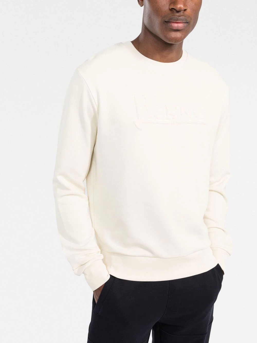 logo-print crew-neck sweatshirt - 3