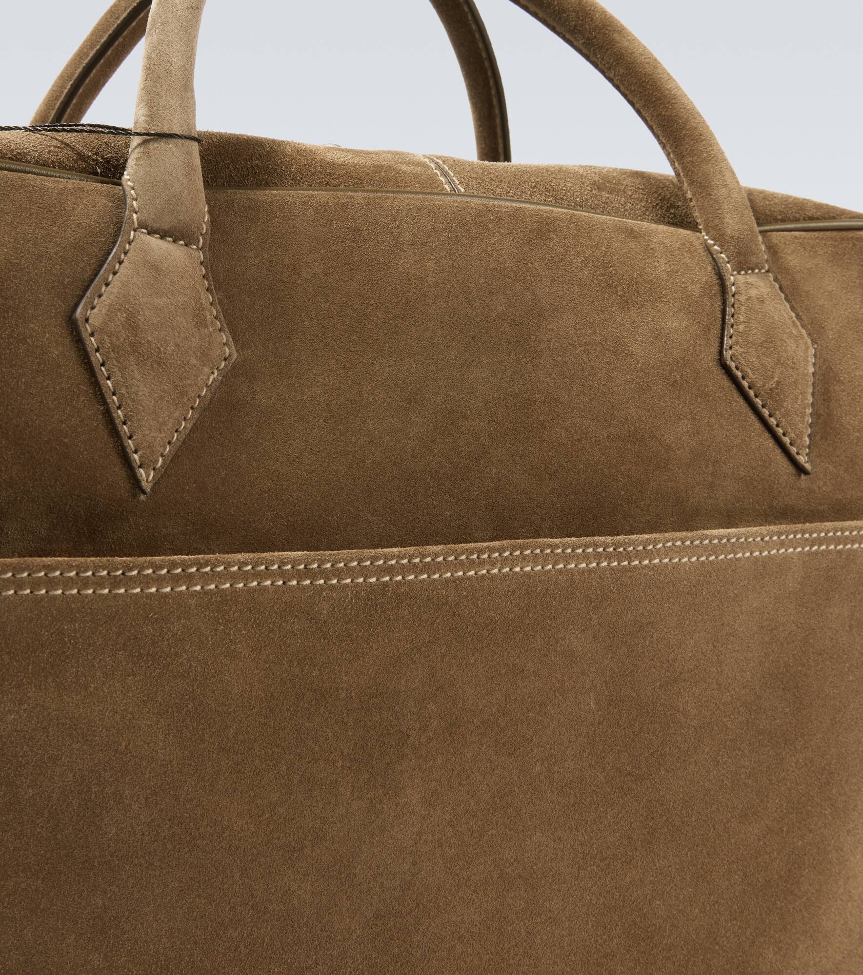 Closer All Day suede briefcase - 6