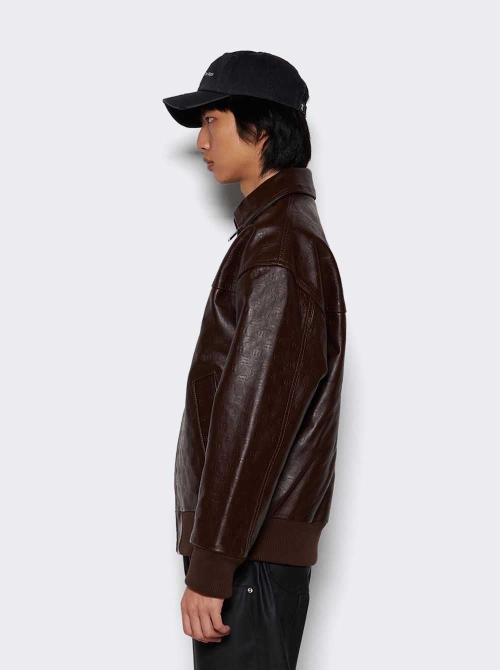 Monogram Embossed Jacket Brown - 4