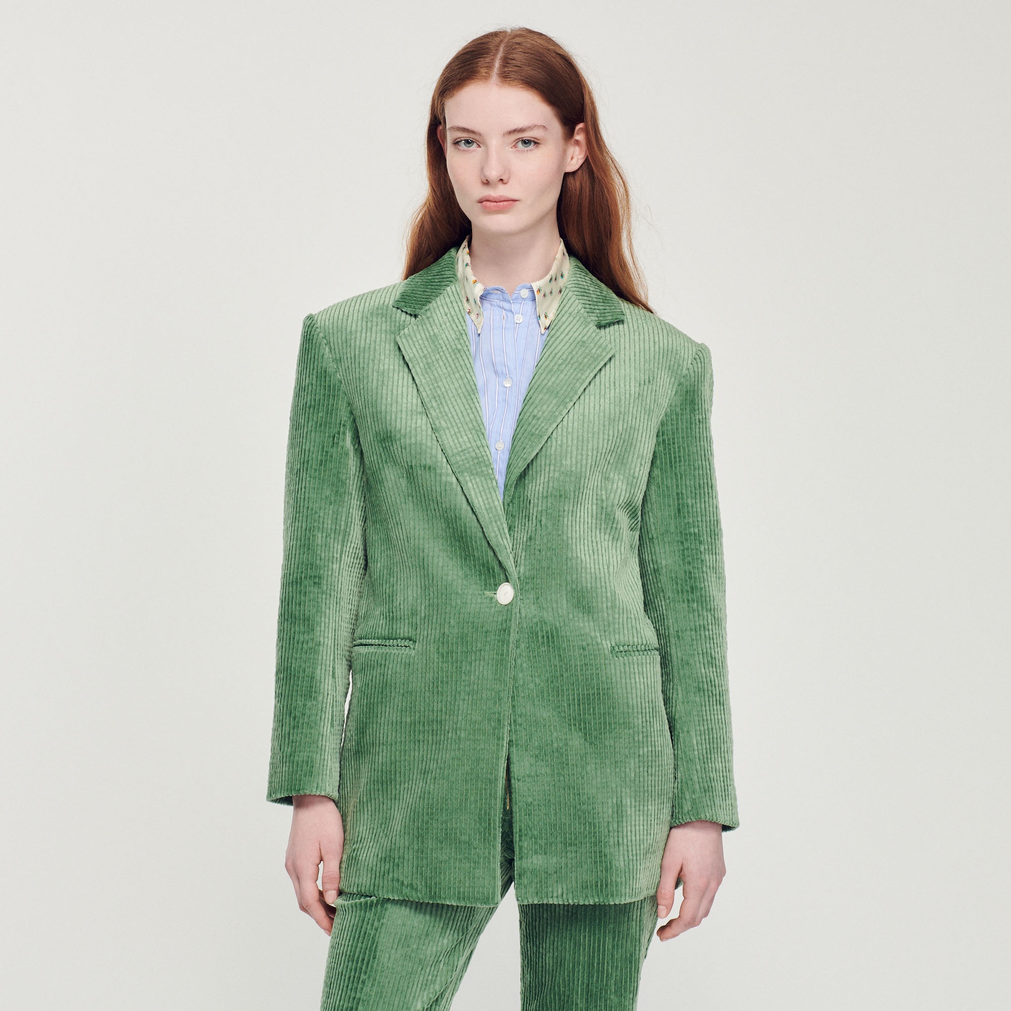 Corduroy tailored jacket - 5