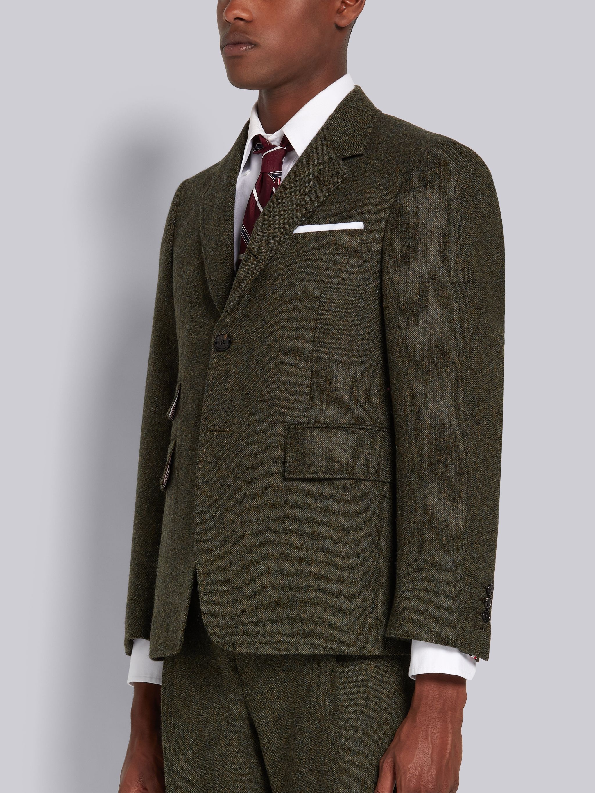 Green Donegal Tweed University Sport Coat - 2