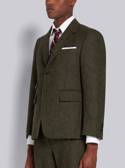 Thom Browne Green Donegal Tweed University Sport Coat outlook