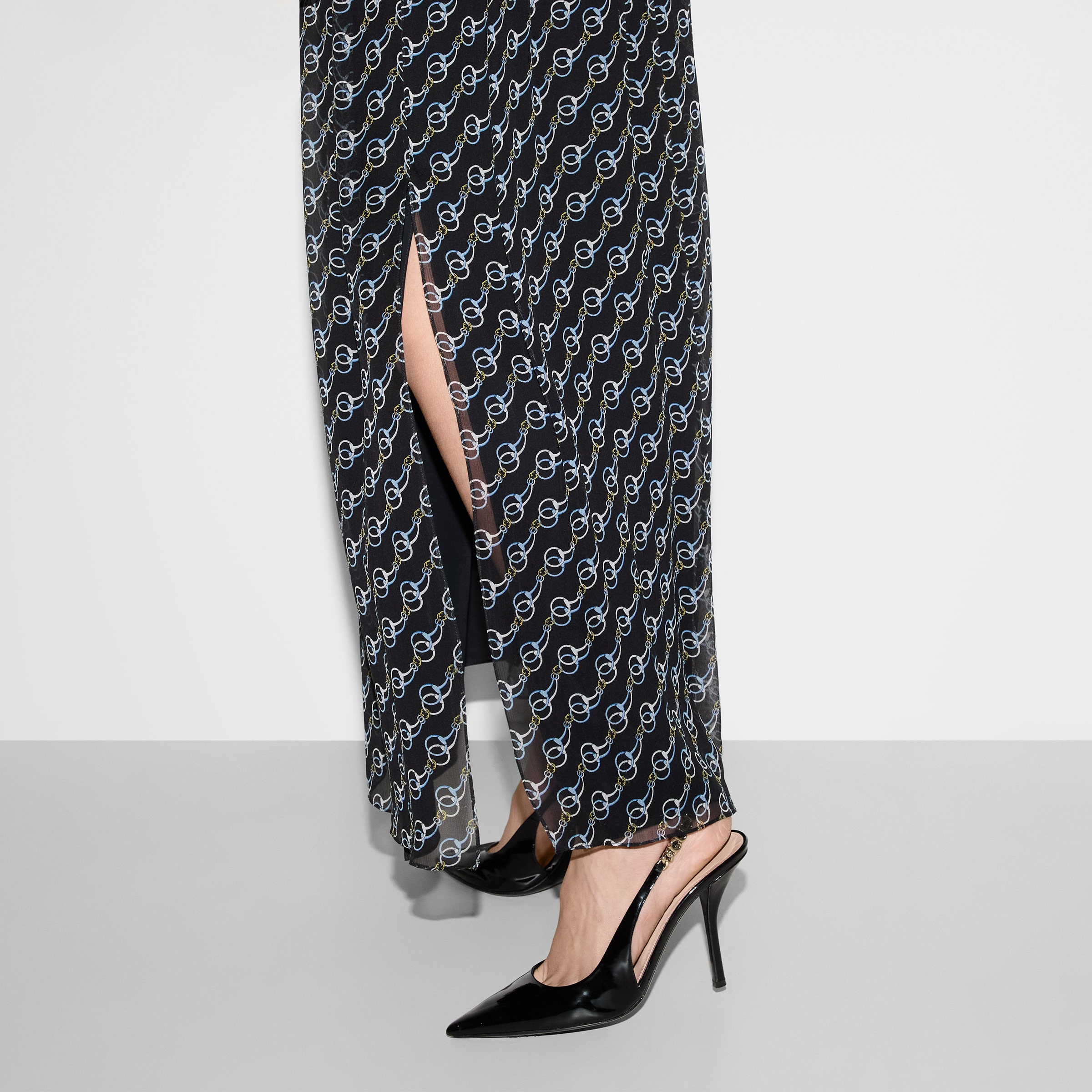 Printed silk skirt - 5