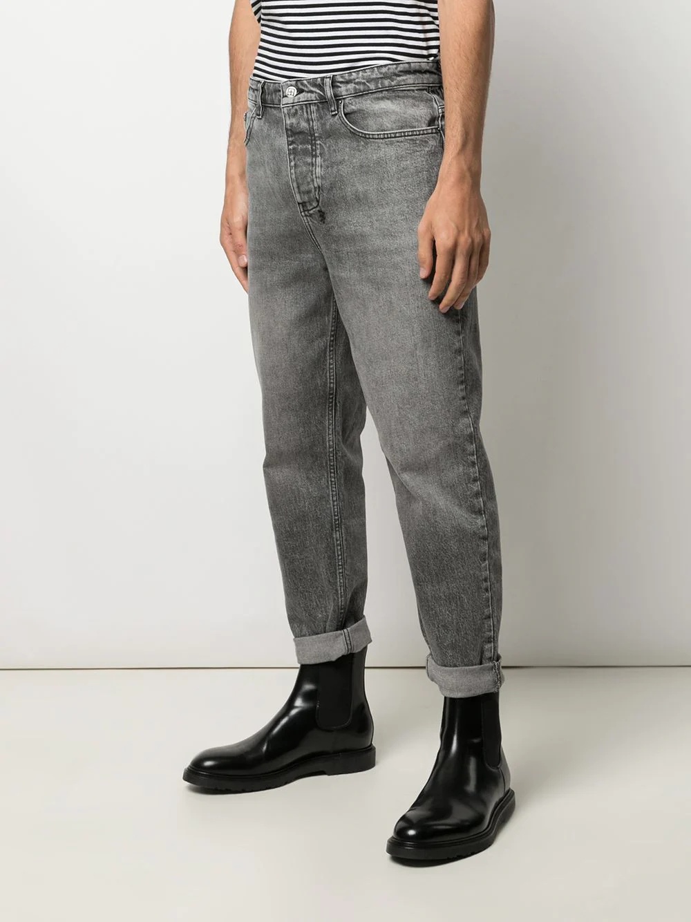 cropped tapered jeans - 3