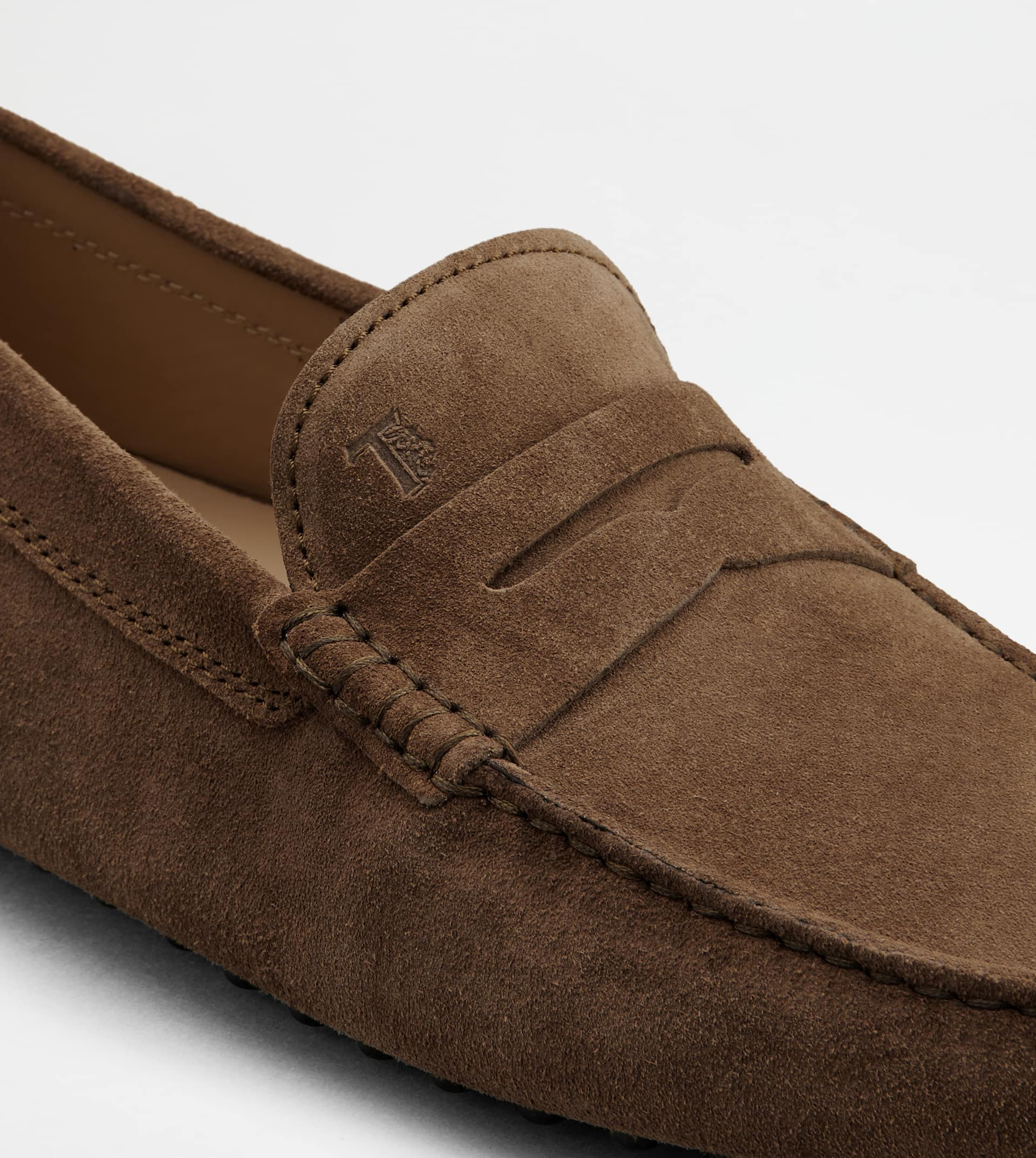 GOMMINO DRIVING SHOES IN SUEDE - BROWN - 7