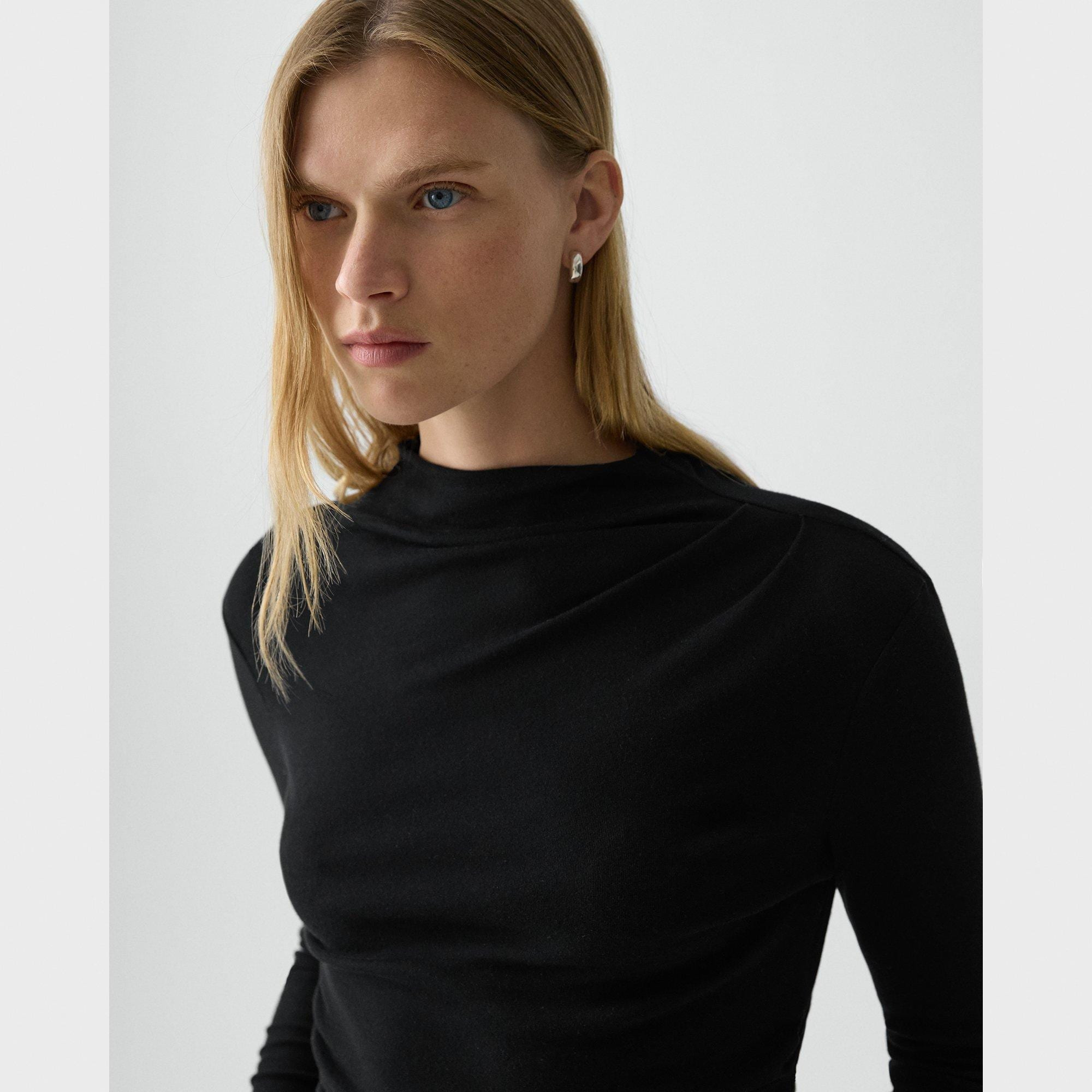 Mock Neck Top in Soft Rib - 5
