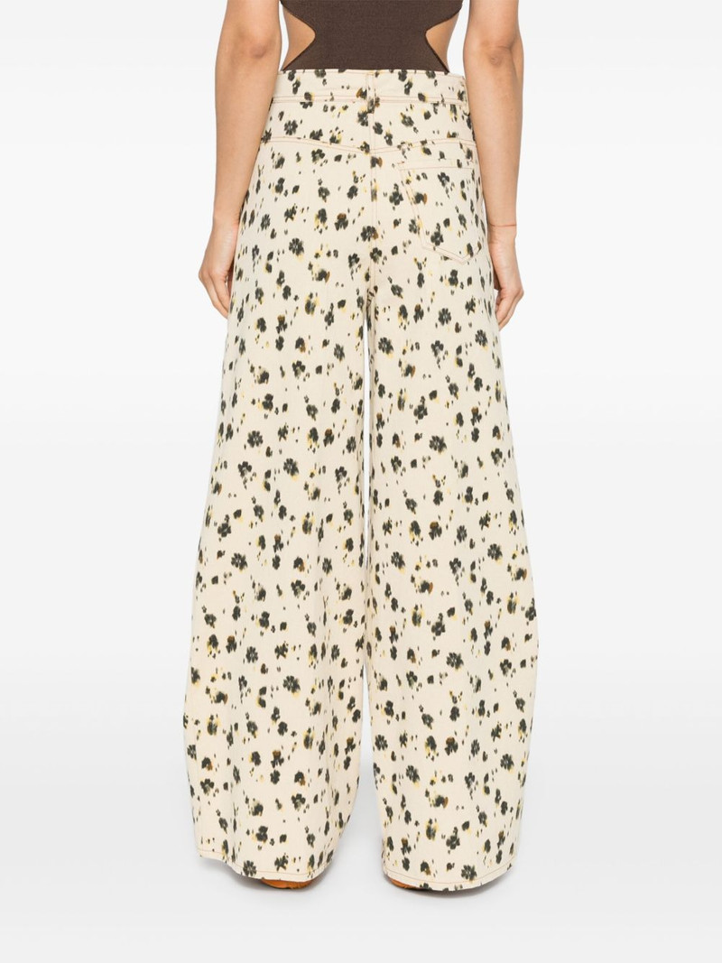 leopard-print palazzo pants 4