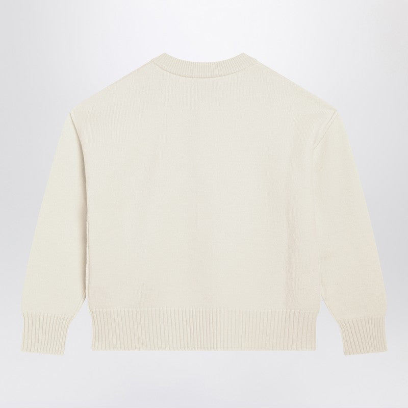 Ami Paris White Ami De Coeur Cardigan Men - 2