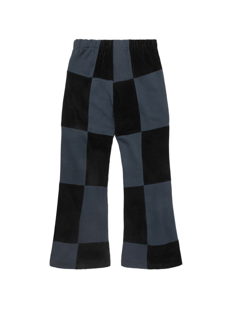 LES TIEN patchwork-pattern trousers outlook