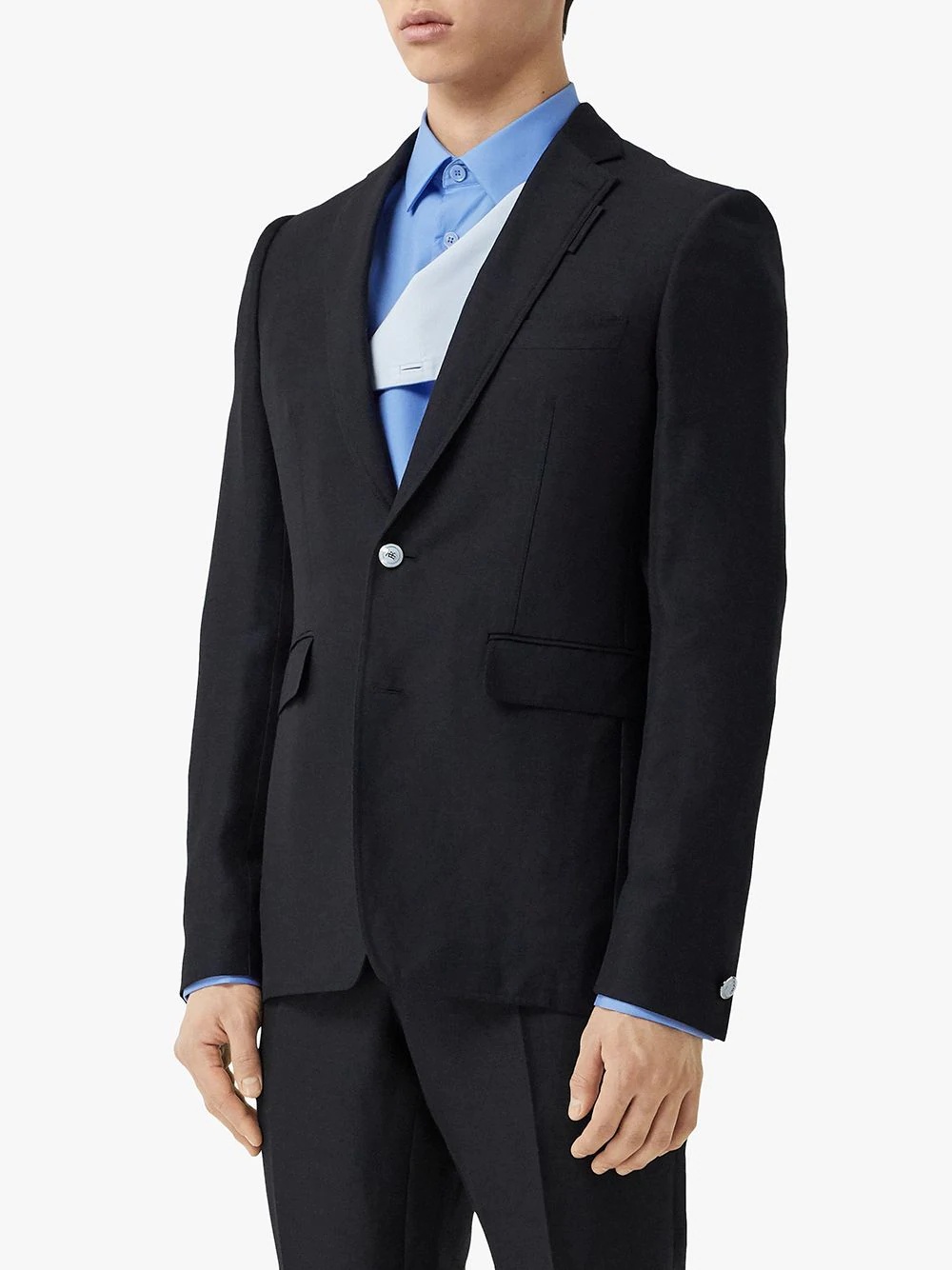 single-breasted tailored blazer - 3