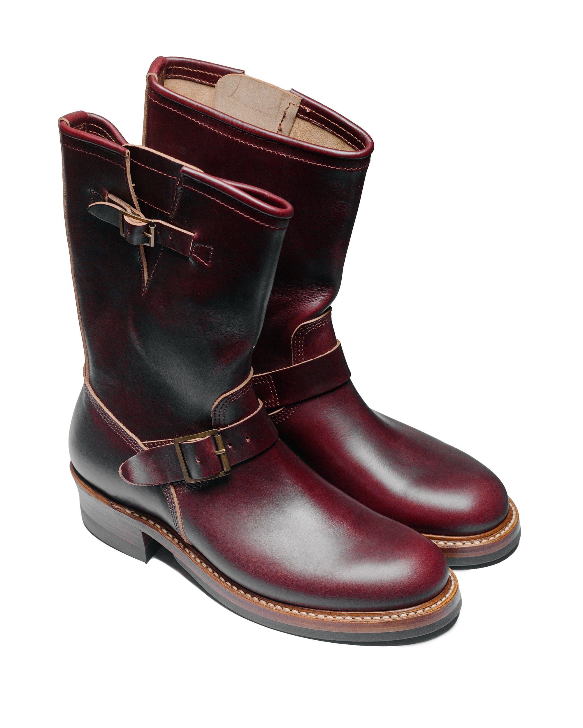 Wabash Engineer Boots Horween CXL Burgundy - 2