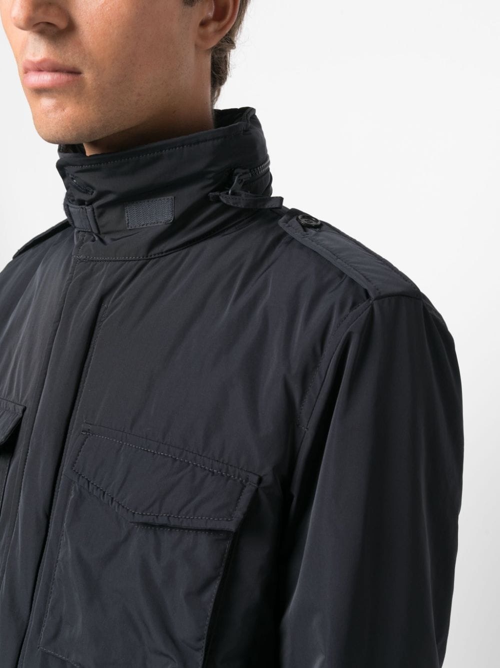 multi-pocket military jacket - 5