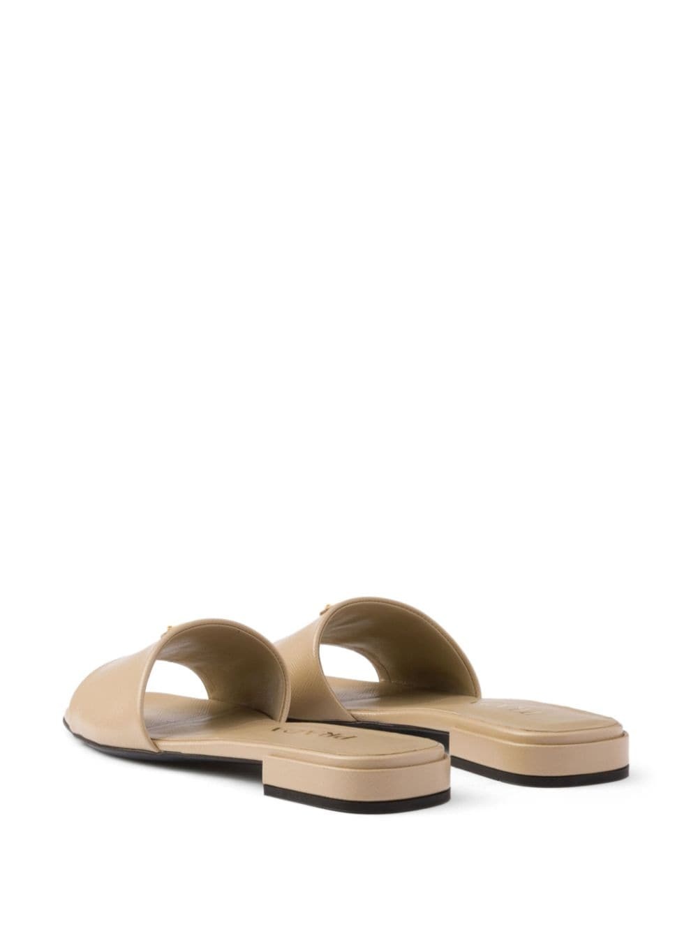 Saffiano patent-leather slides - 3