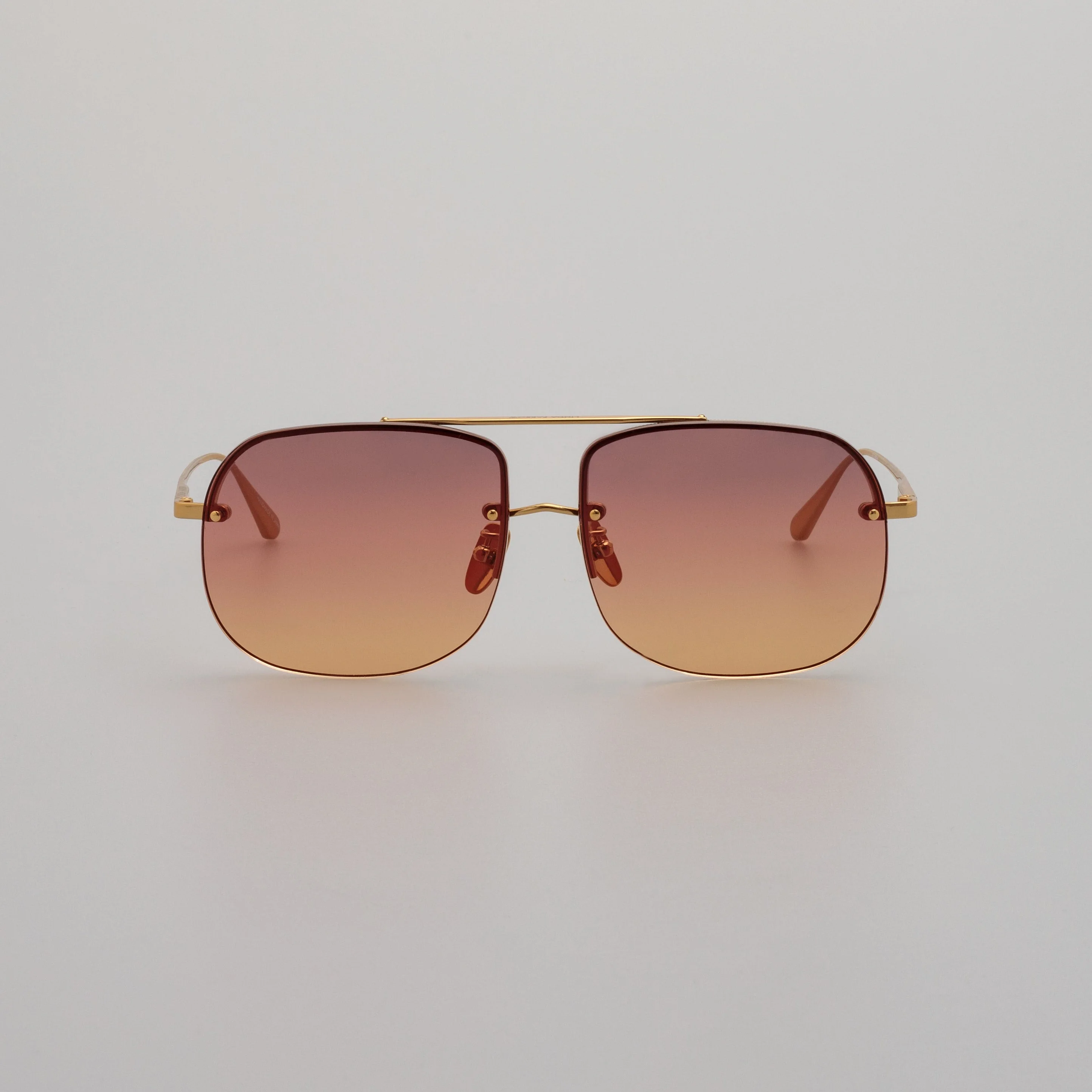 Seren Aviator Sunglasses in Sunset Orange - 1