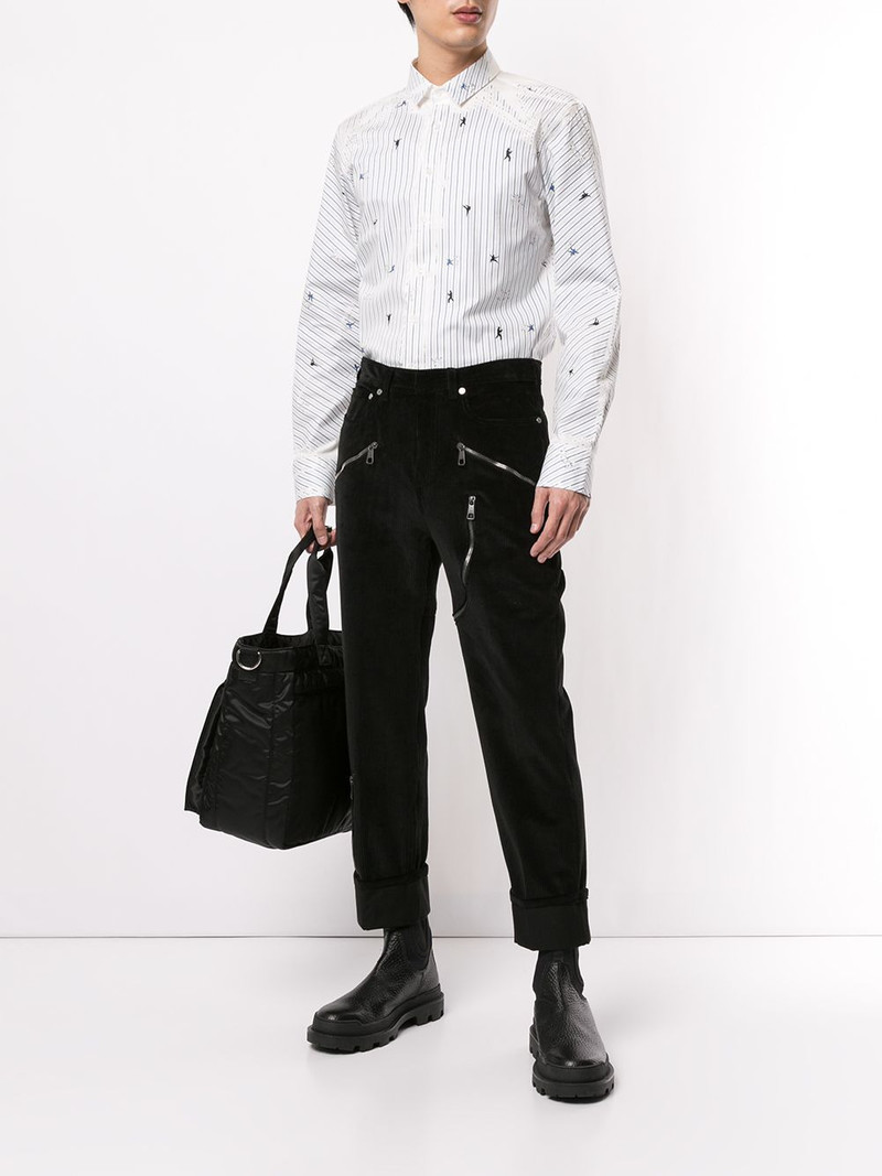 Neil Barrett corduroy zipped trousers outlook