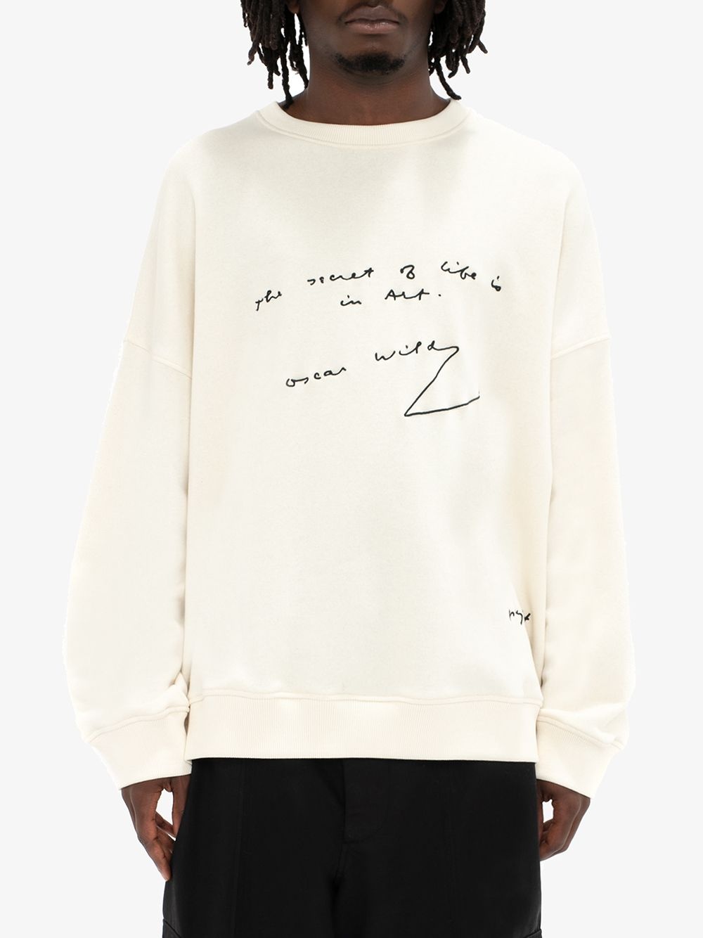 Oscar Wilde quote print sweatshirt - 3