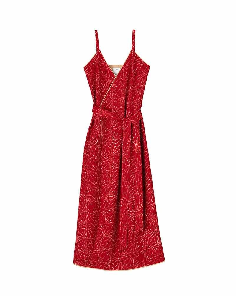 WRAP DRESS RED - 1