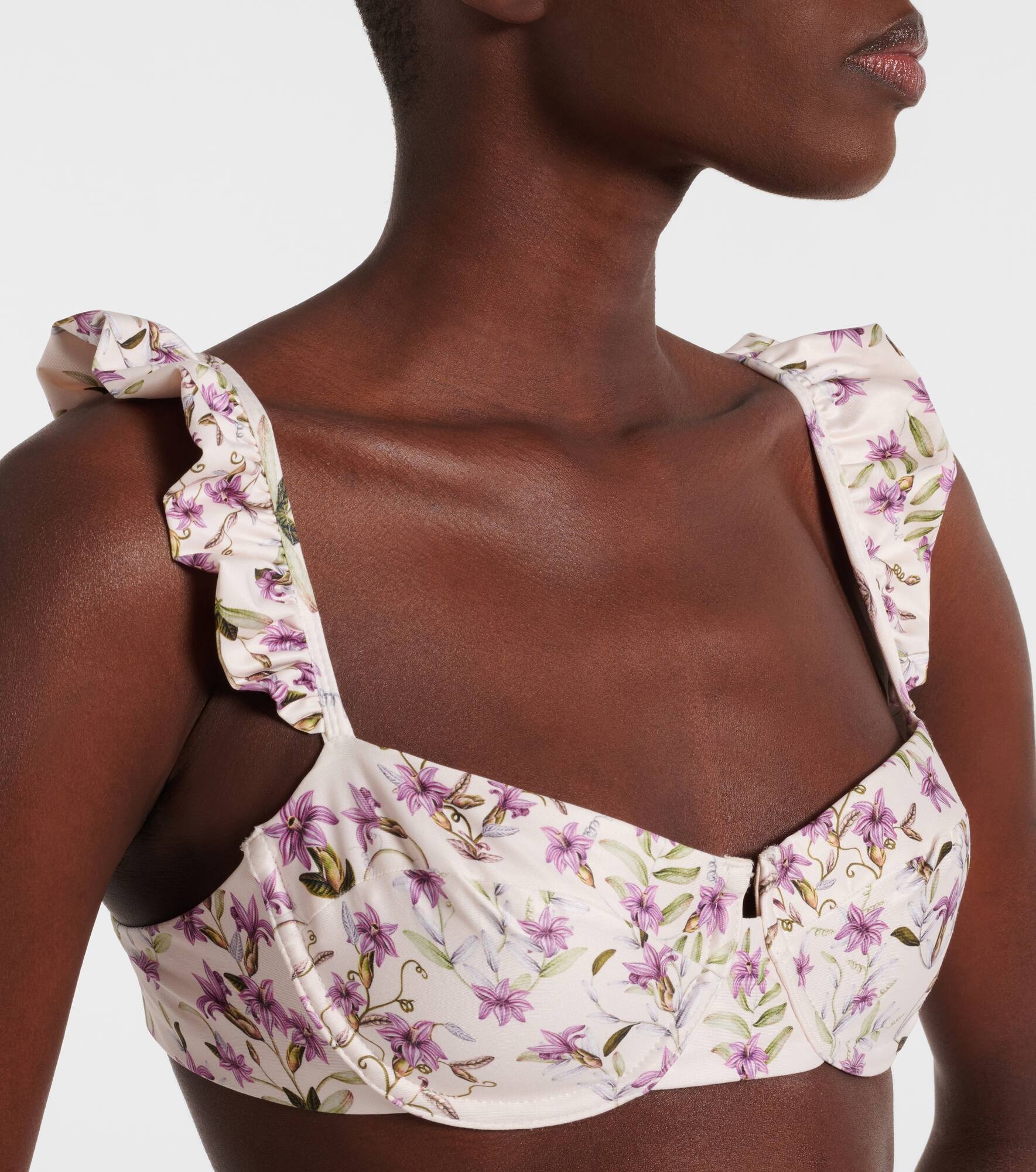 Kiwi printed bikini top - 4