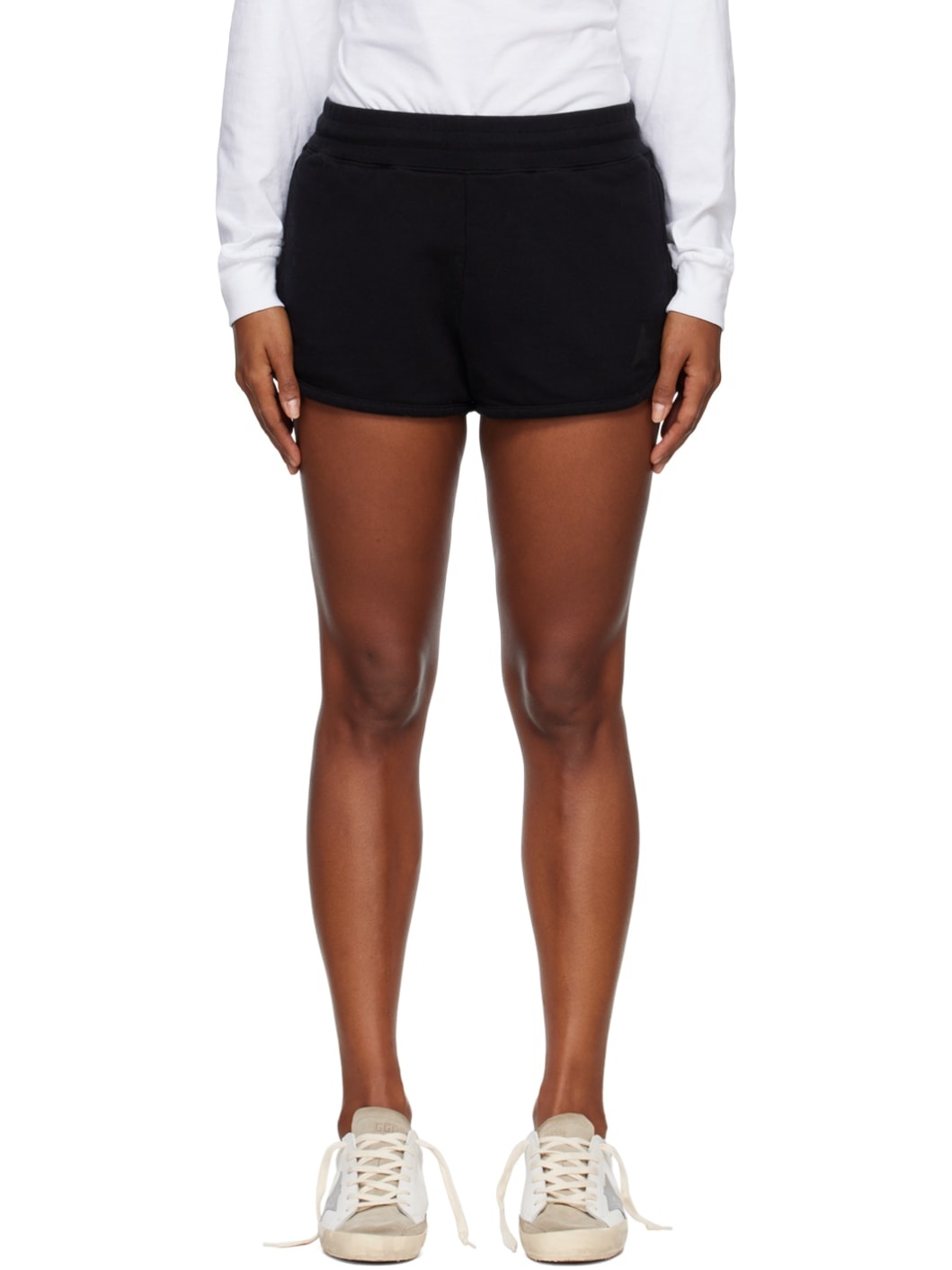Black Graphic Shorts - 1