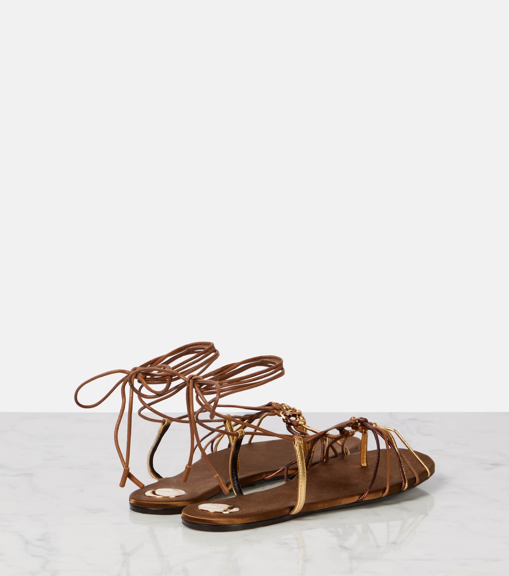 Babylone Cassandre leather sandals - 2