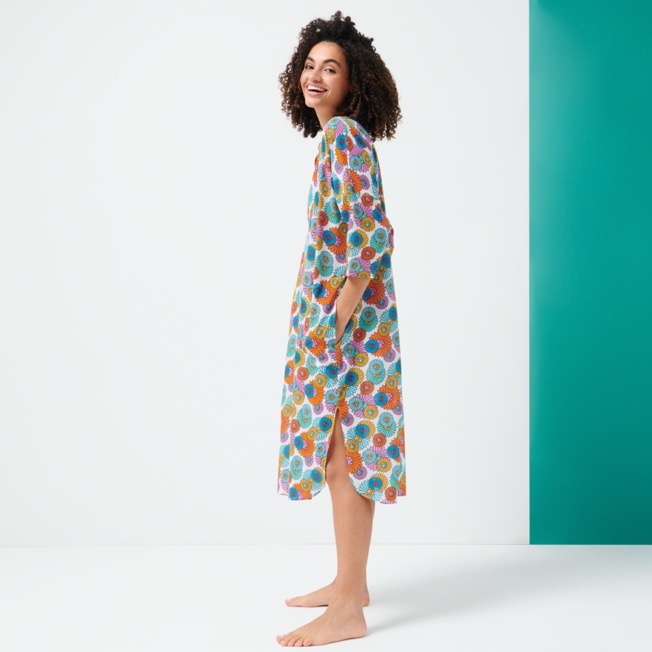 Women Cotton Cover-up Marguerites - 7