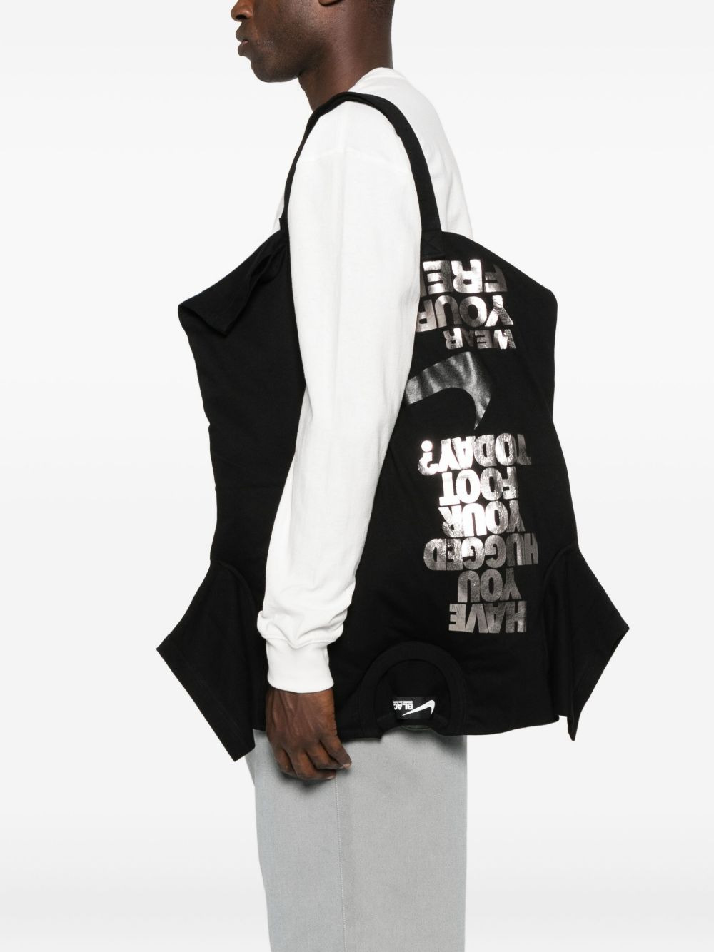 x Nike slogan-print tote bag - 2