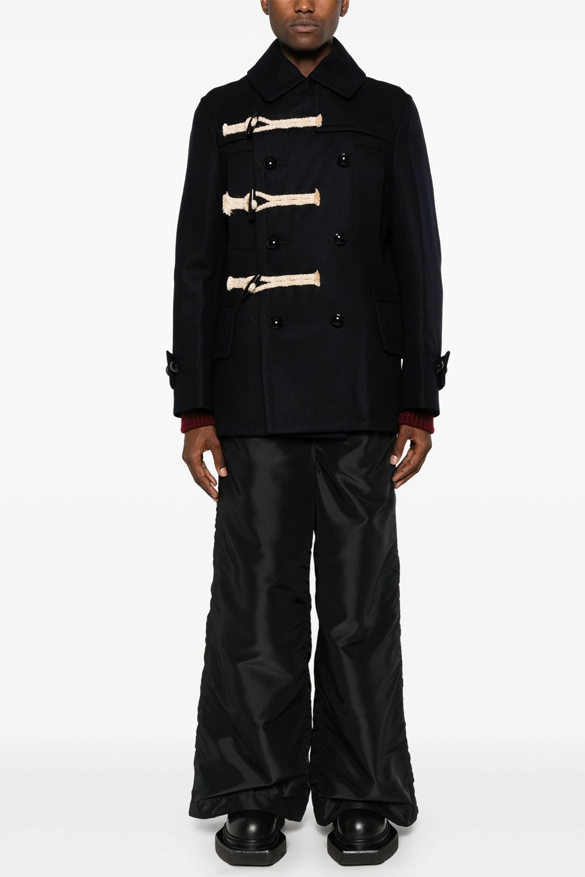 sacai 'Wool Melton' coat | julianfashion | REVERSIBLE