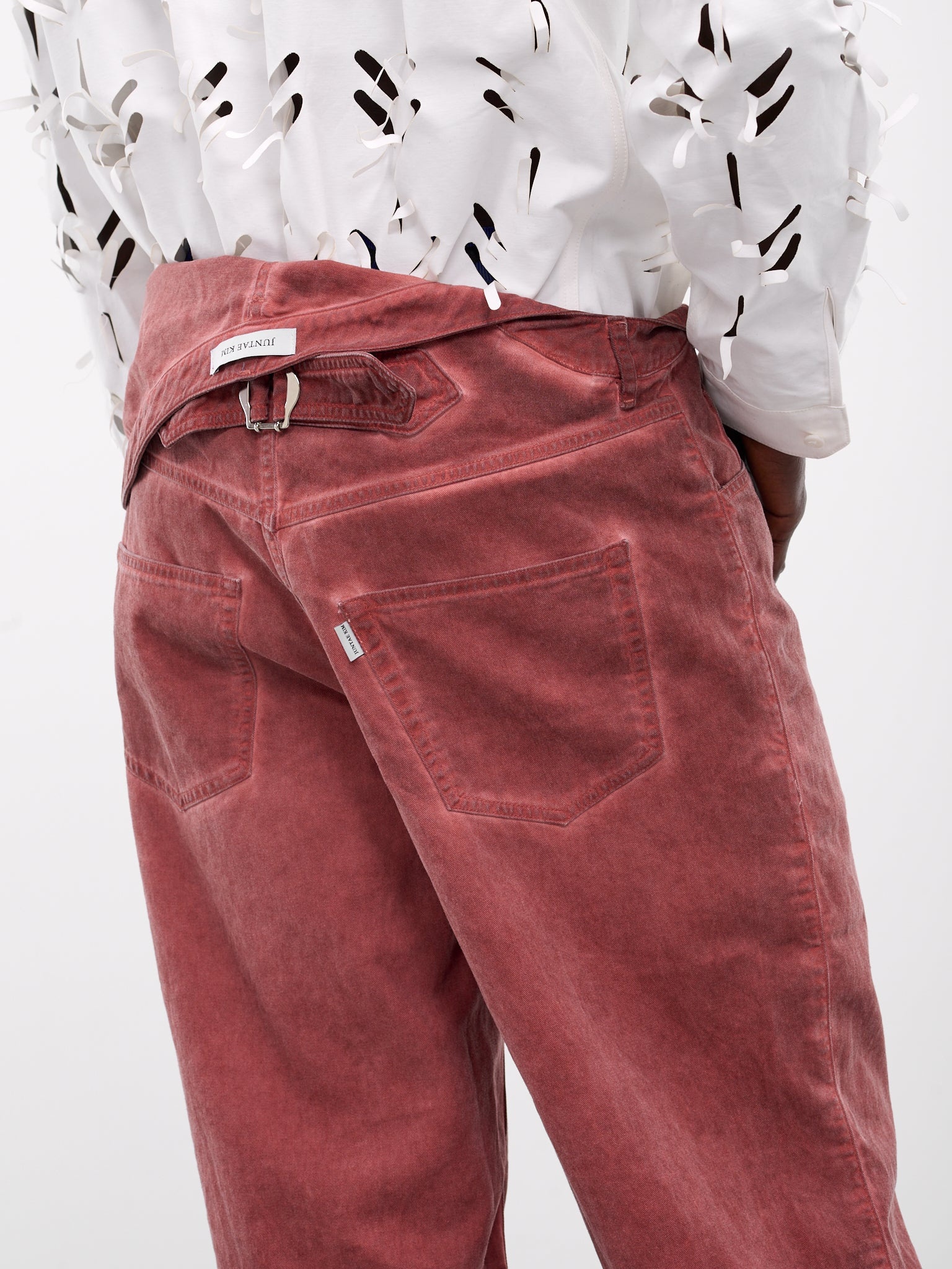Asymmetric Flower Trousers - 4
