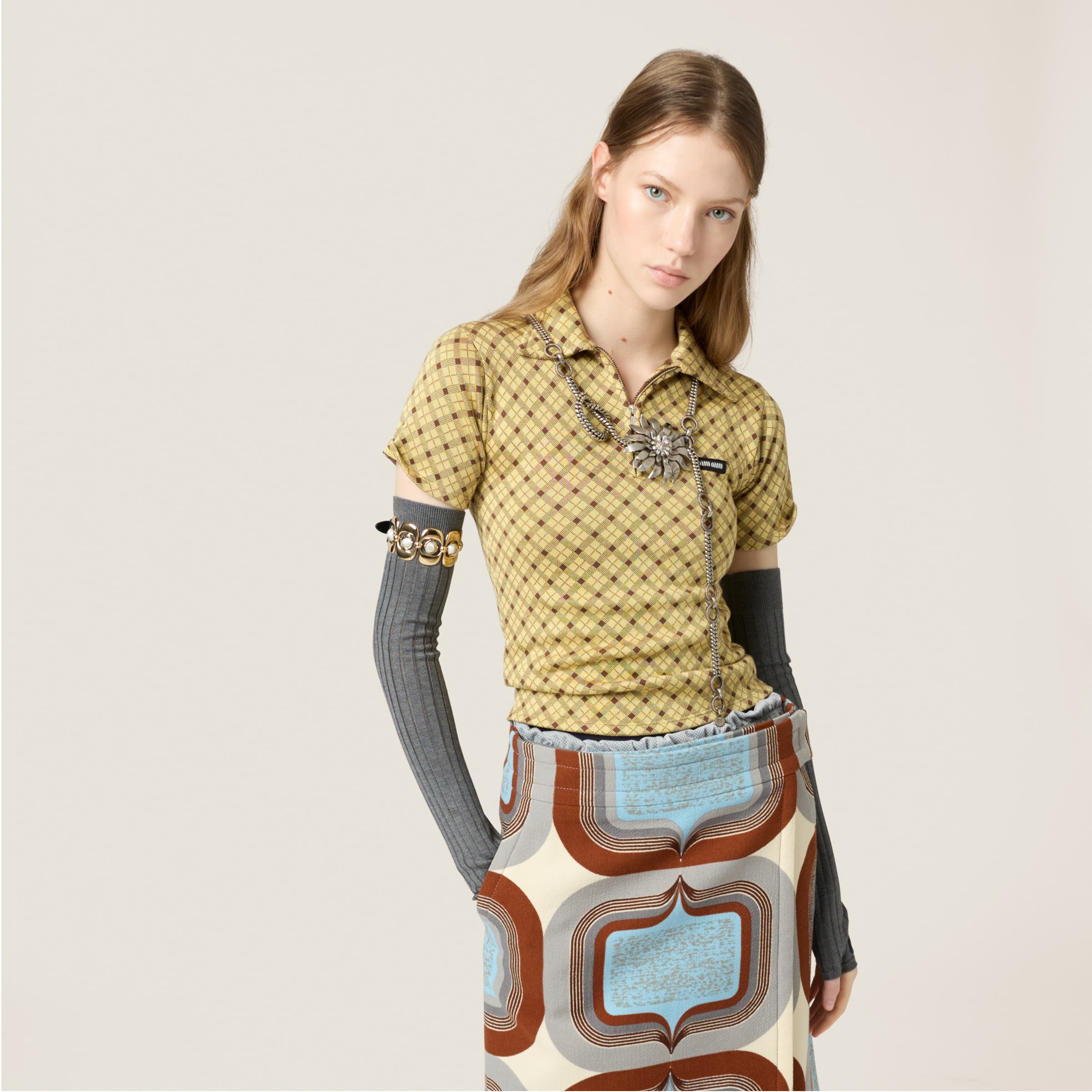 Silk knit polo shirt - 5