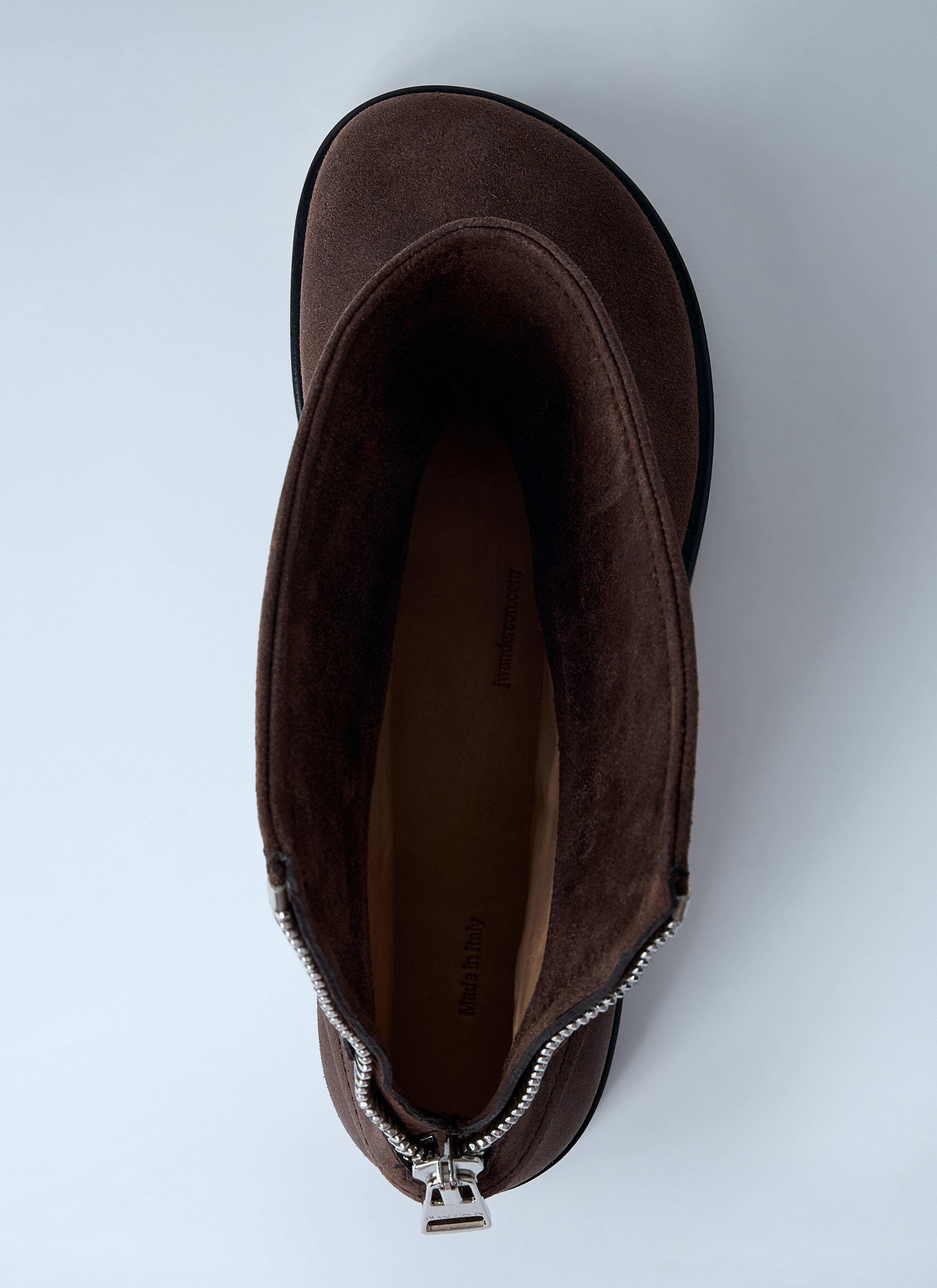 Suede Biker Boots - 6
