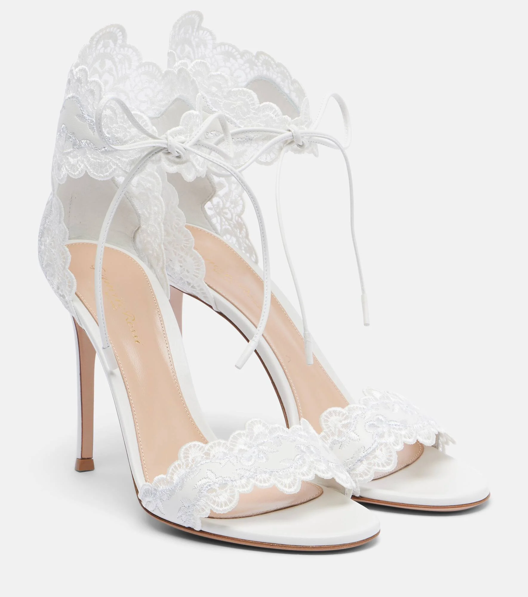 Evie 105 embroidered leather sandals - 1