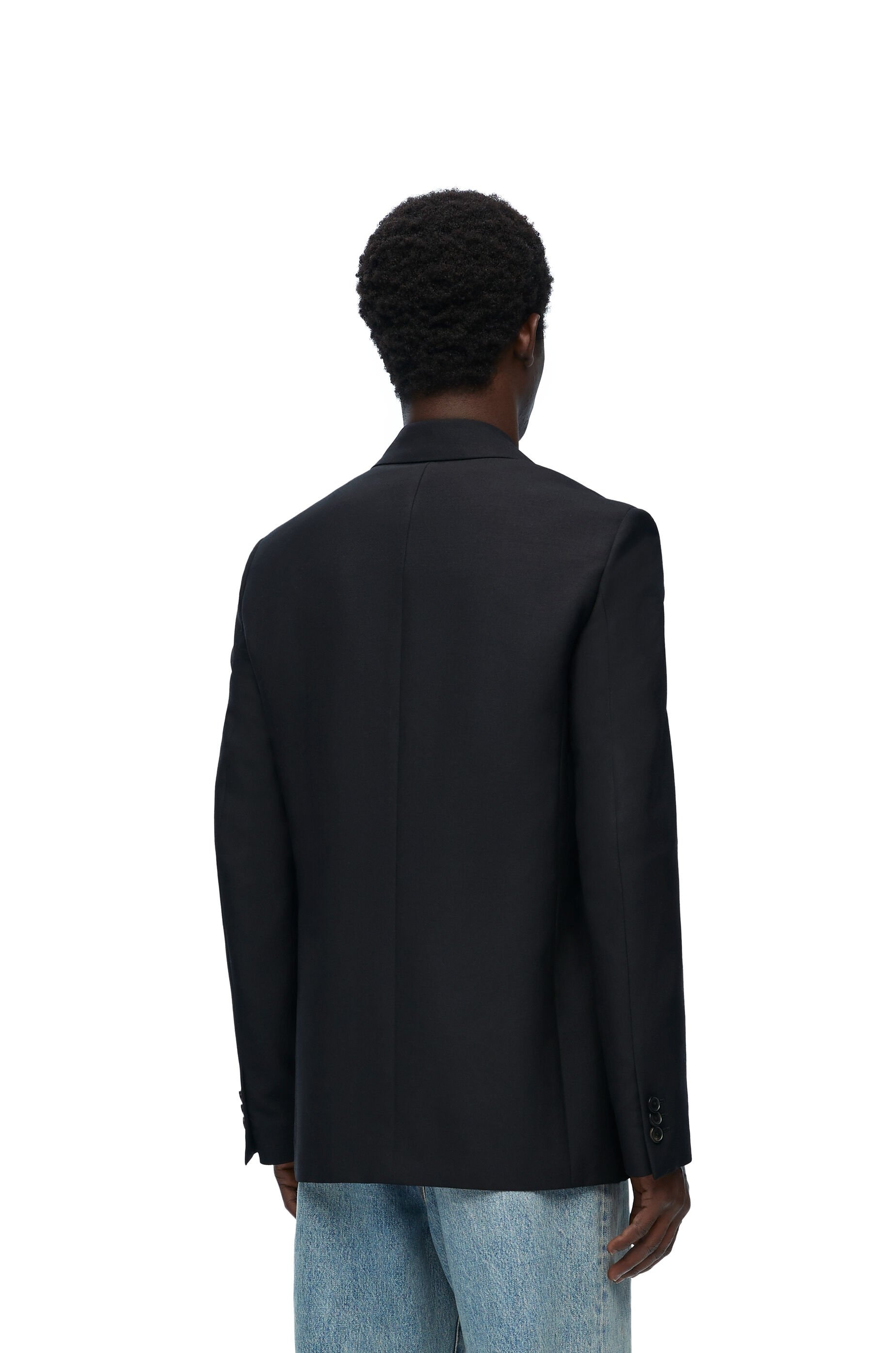 Double breasted jacket in wool and mohair - 4