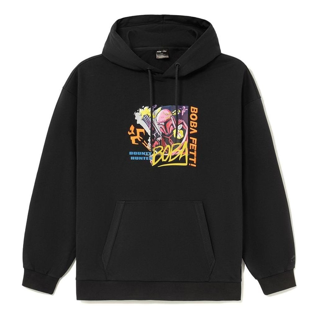 Li-Ning x Star Wars Graphic Hoodie 'Black' AWDS589-1 - 1