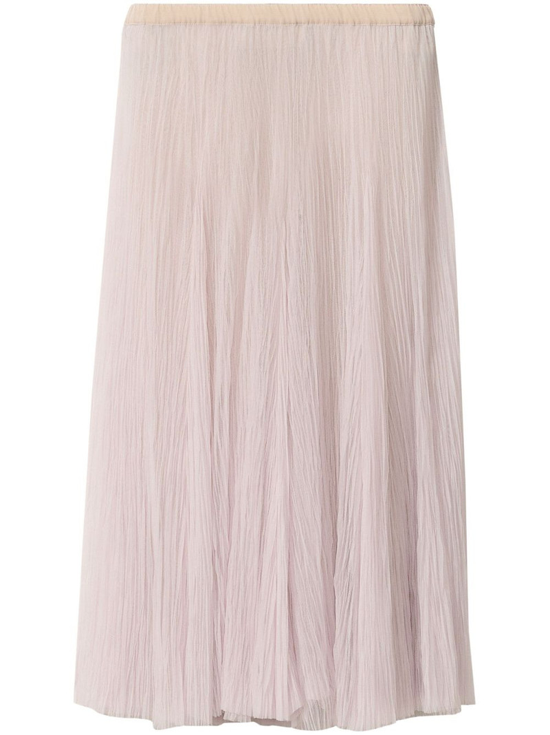 plissé-effect midi skirt 1