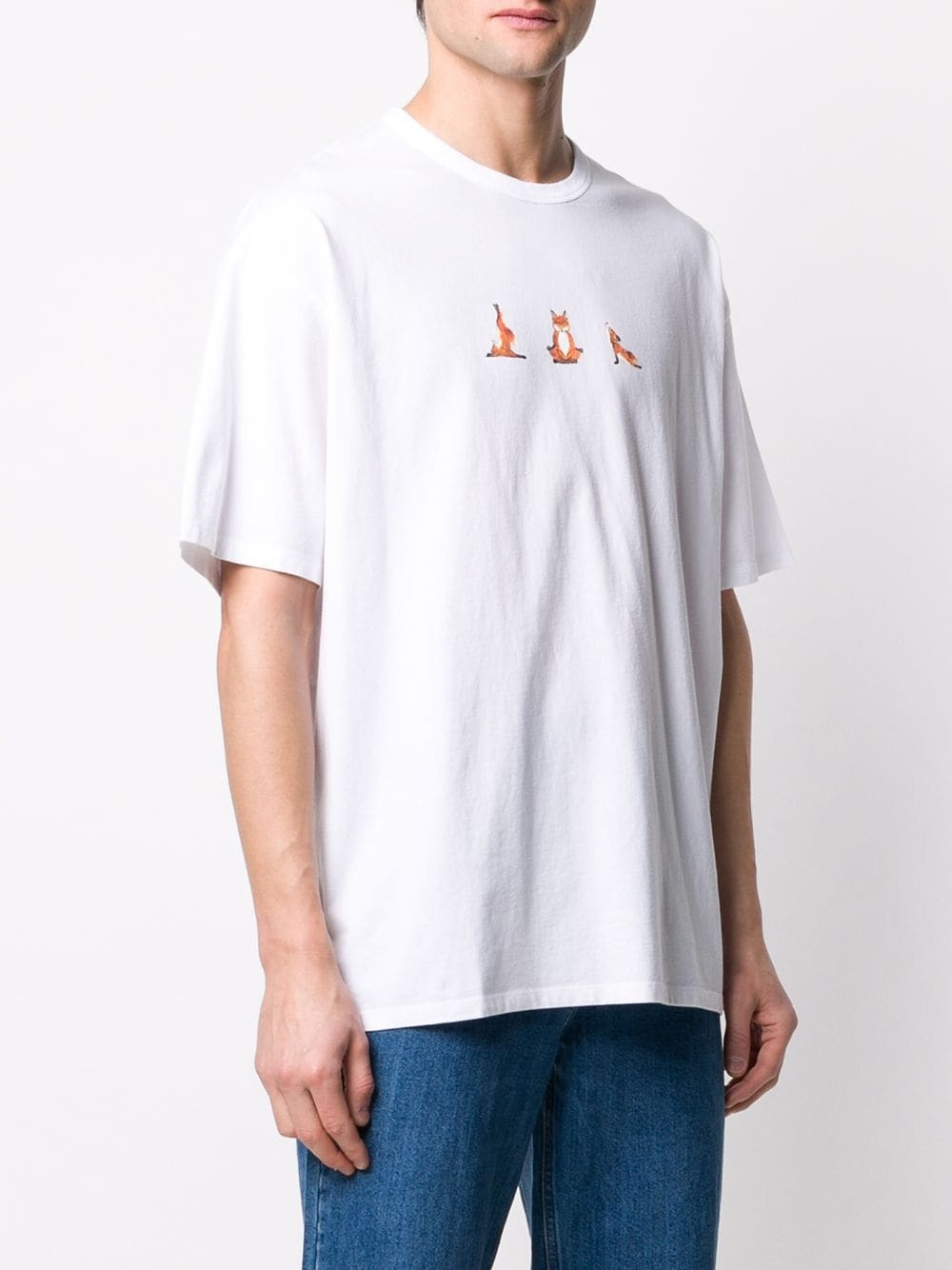 fox print T-shirt - 3