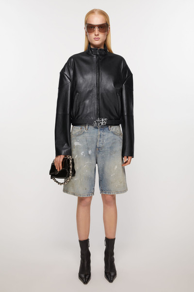 Acne Studios Leather jacket - Black outlook